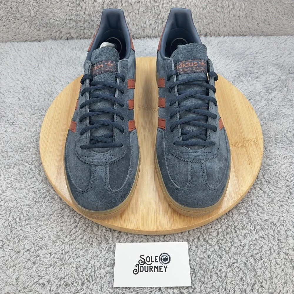 Adidas Handball Spezial Shoes Mens 12 Blue Gum Suede Leather Retro JH5436 - Picture 5 of 13